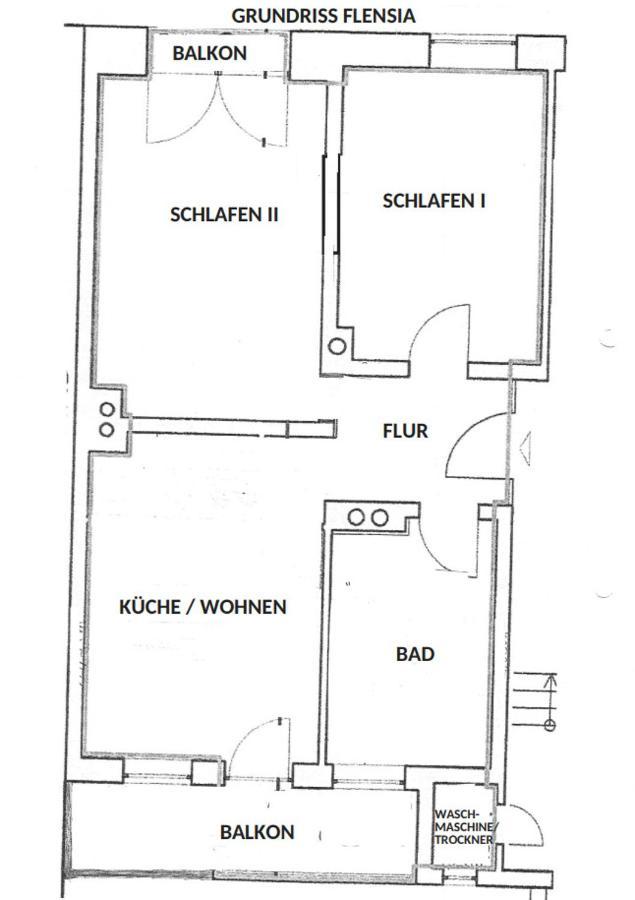Fewo1846 - Flensia - Geschmackvoll Eingerichtete Wohnung Mit 2 Schlafzimmern Und Balkon Flensburg Zewnętrze zdjęcie